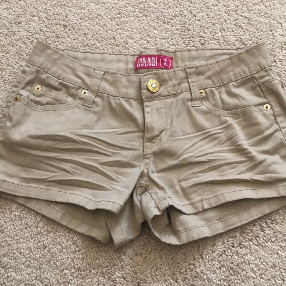Zanadi Cotton Stretch Tan Short Sz 3